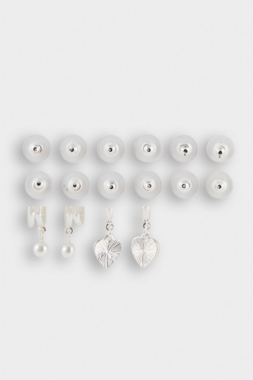 Kadın Gümüş Kadın 6'lı Silver Küpe