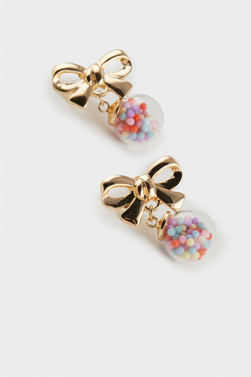 WOMAN GOLD Woman Bowknot Gold Earrings