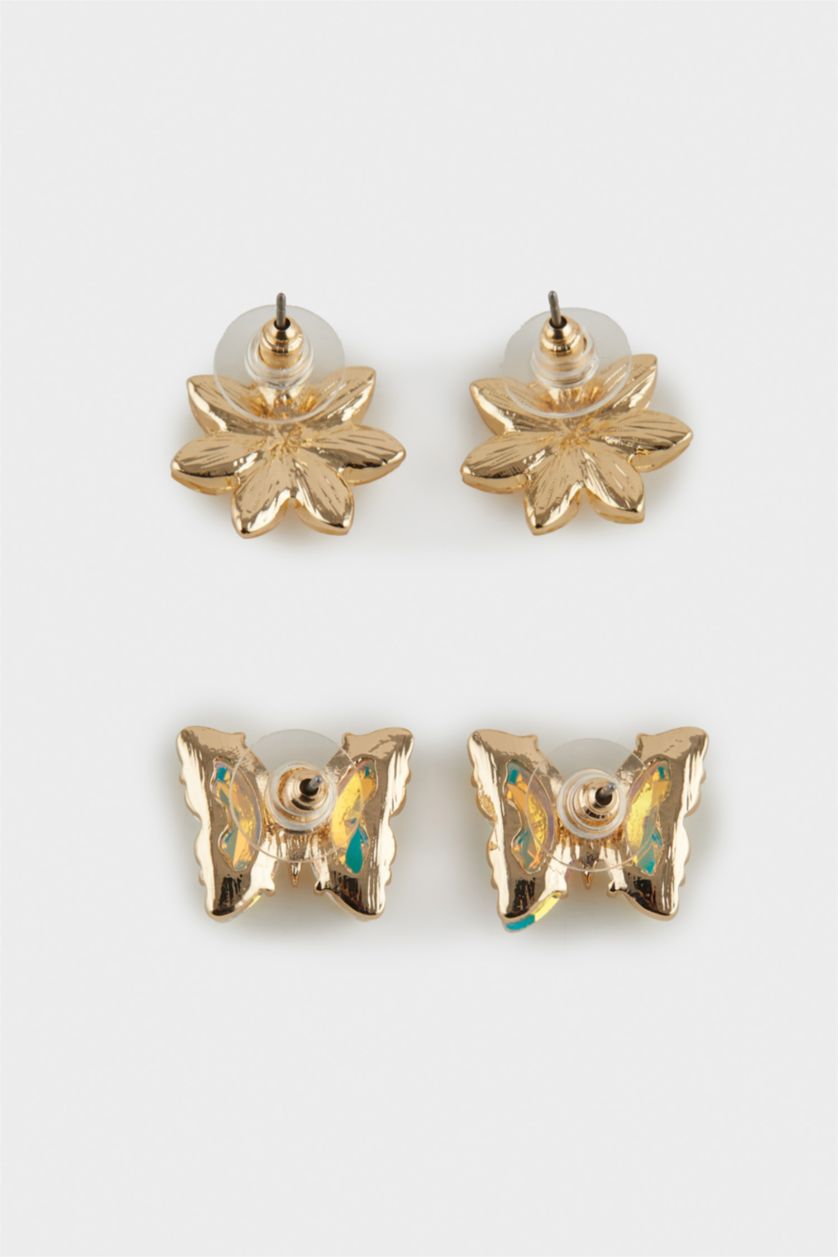 Kadın Altın Kadın 2'li Gold Küpe