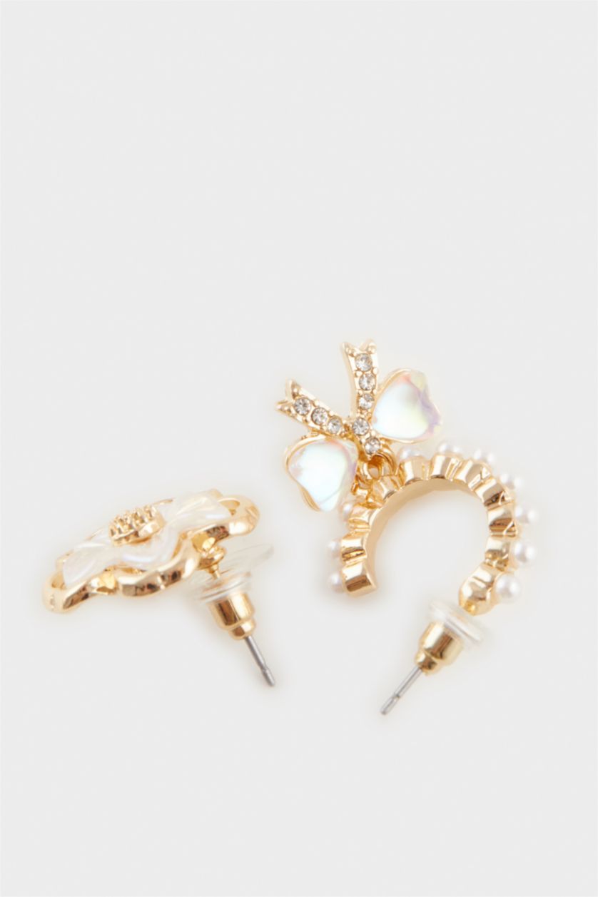 WOMAN MIXED Woman 2 Piece Flower Earrings