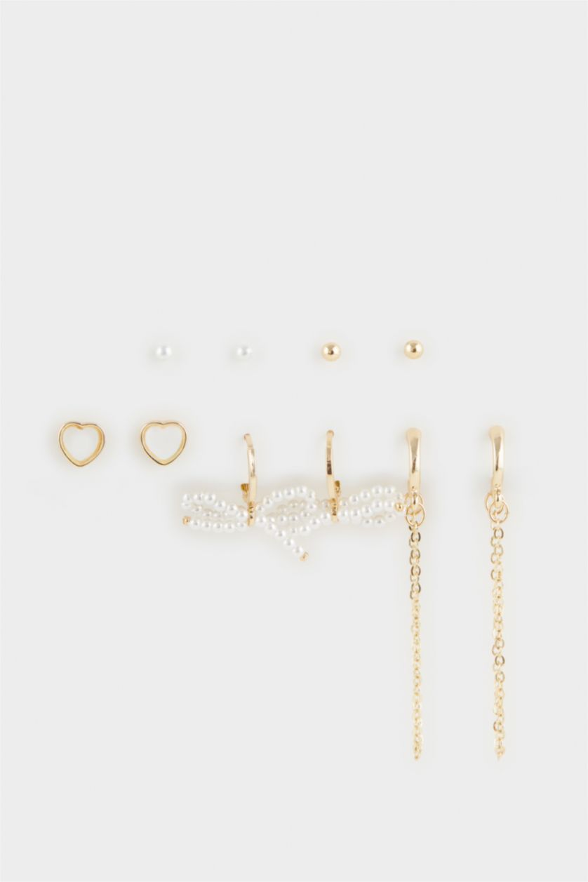 Kadın Karma Kadın 5'li Gold Küpe