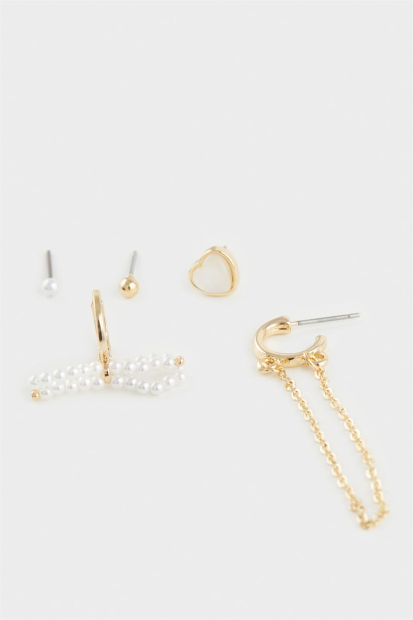 Kadın Karma Kadın 5'li Gold Küpe