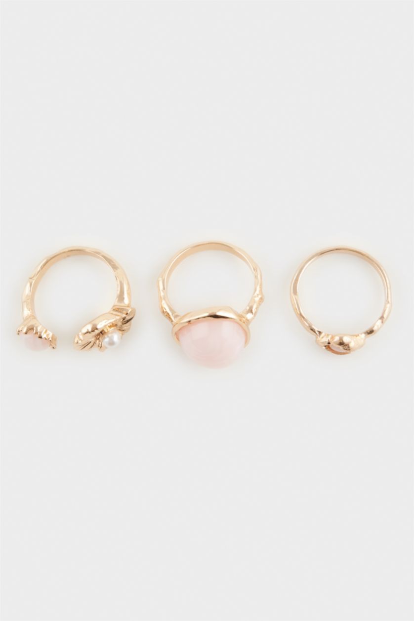 حريمي MIXED خاتم حريمي ذهبي - 3 قطع