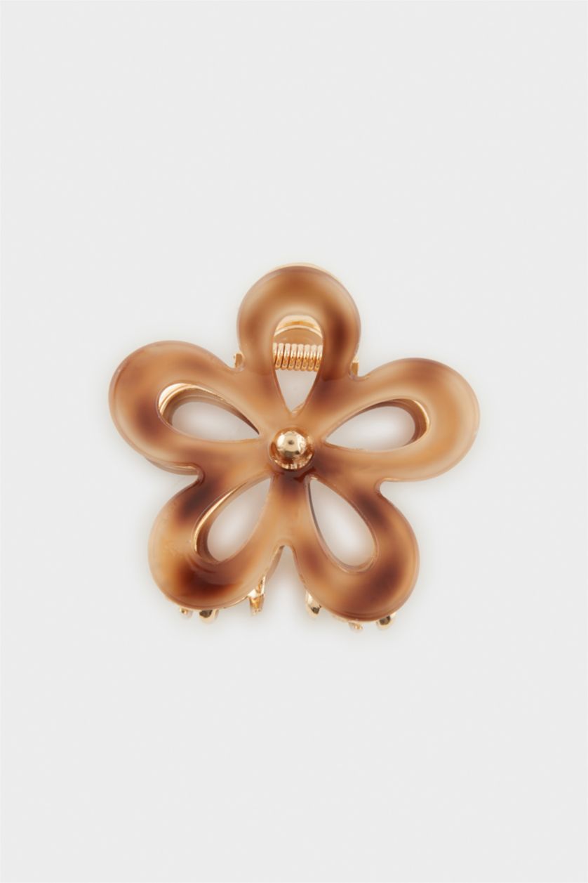 WOMAN MIXED Woman Floral Motif Hair Clips