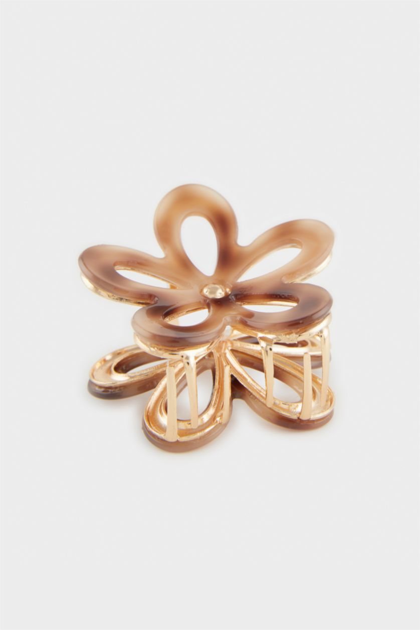 WOMAN MIXED Woman Floral Motif Hair Clips