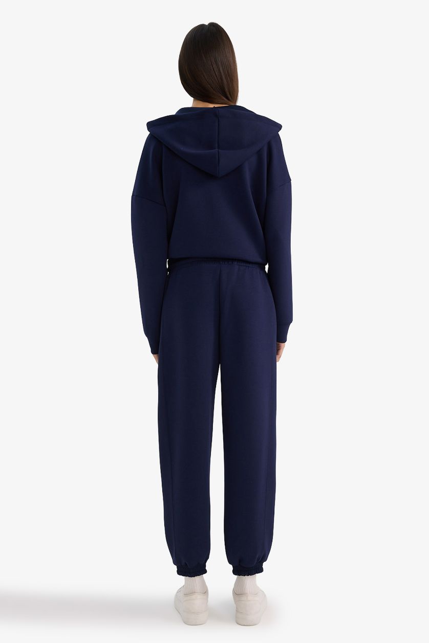 Woman NAVY jogger Scuba Fabric Trousers