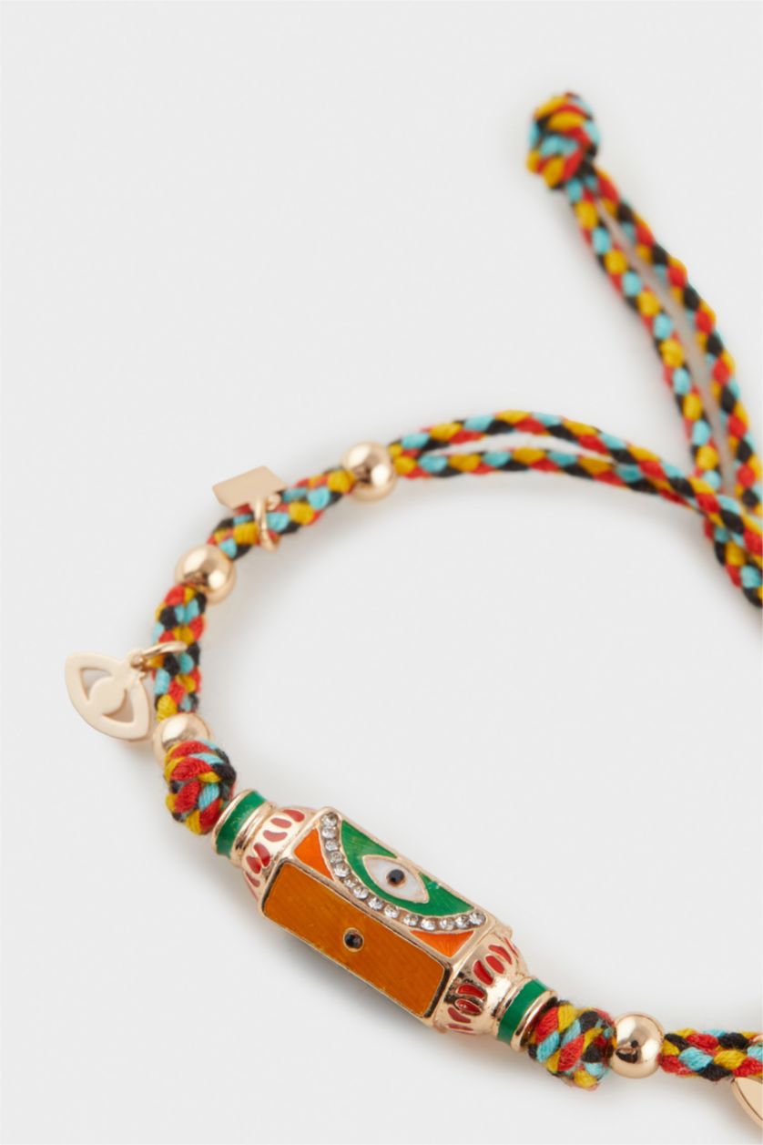 FEMME Karma Bracelet corde colorée à breloques pour femme