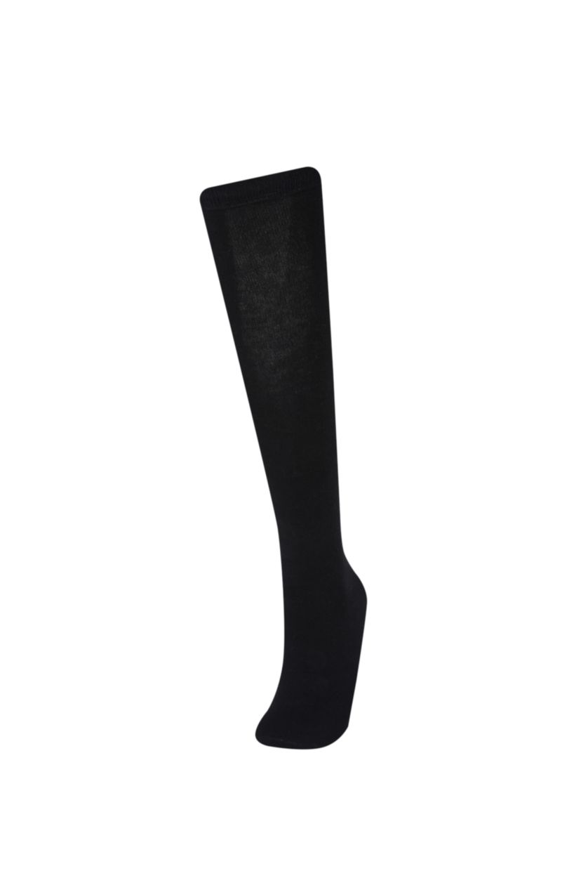 نساء رمادي جوارب نسائي قطن تحت الركبة - قطعتين