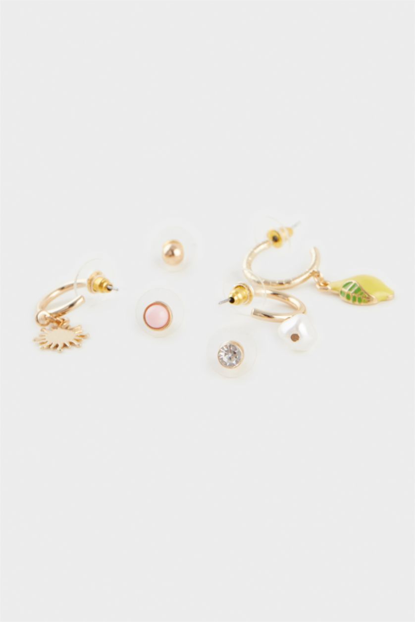 Woman Karma Woman 6 Piece Gold Earrings