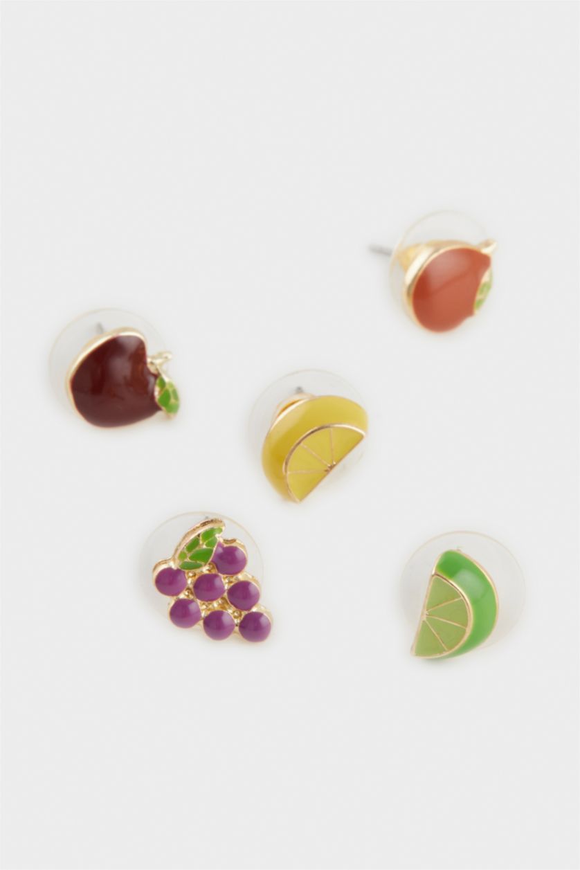Женщины Разноцветный Женские серьги с фруктами (5 пар)
