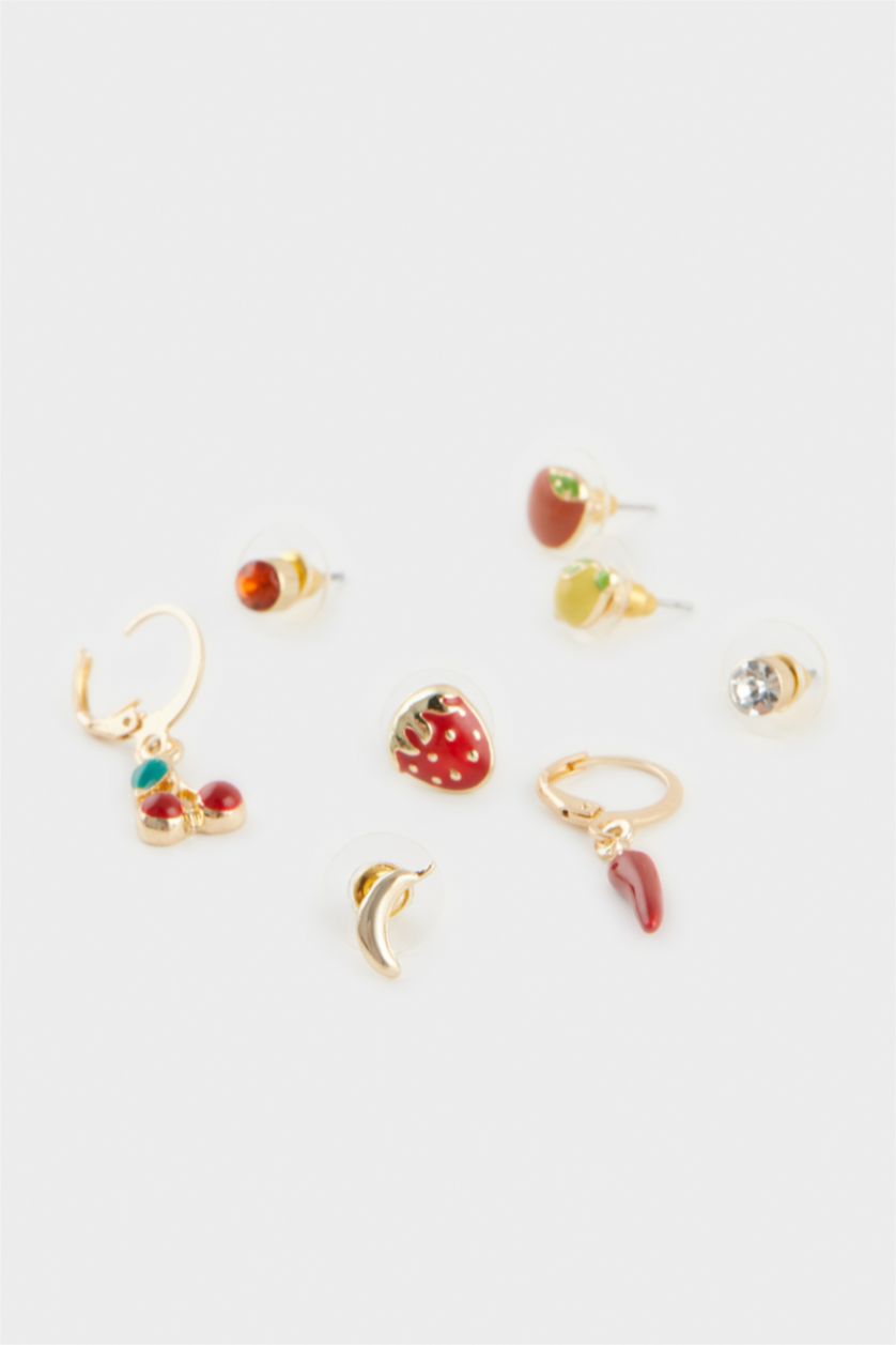 Женщины Разноцветный Женские серьги с фруктами (8 пар)