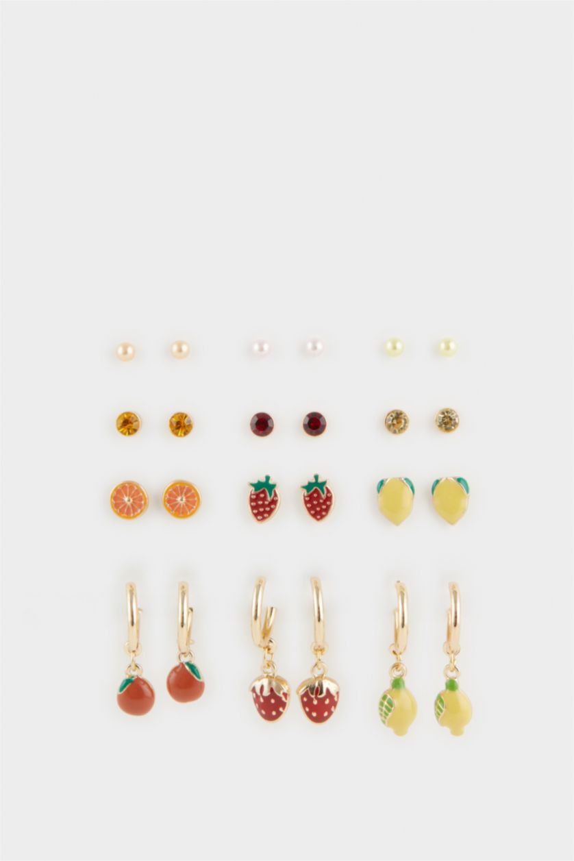 Kadın Karma Kadın 12'li Meyveli Küpe