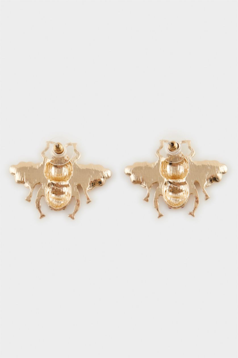 FEMME Karma Boucles d’oreilles dorées abeille pour femme