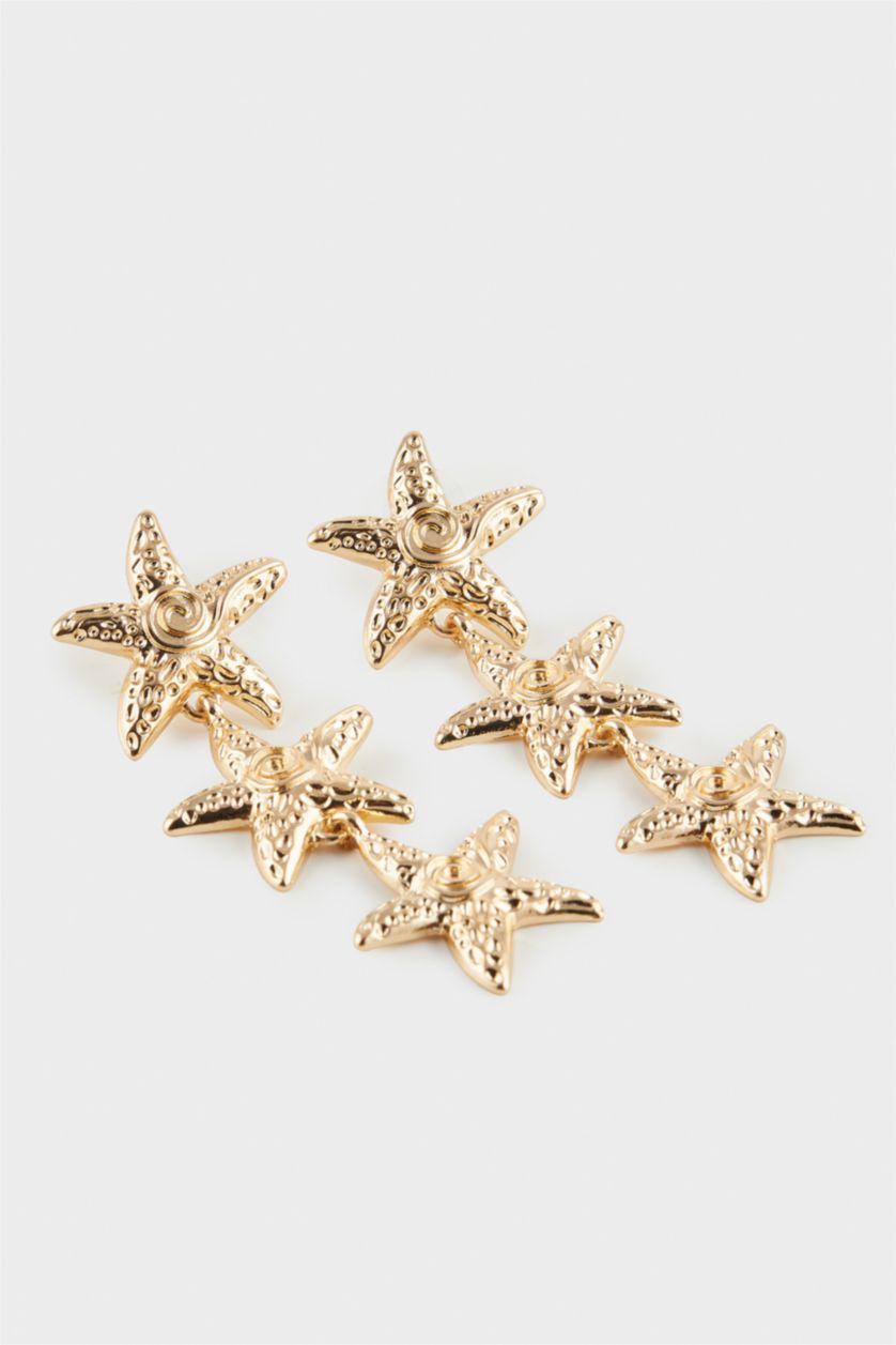 WOMAN GOLD Woman Star Gold Earrings