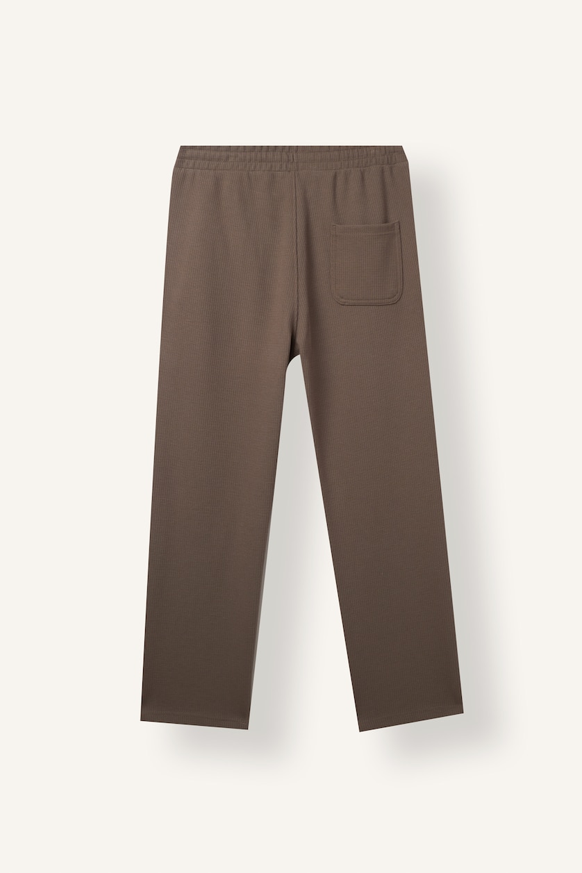 Man Light Brown Regular Fit Trousers