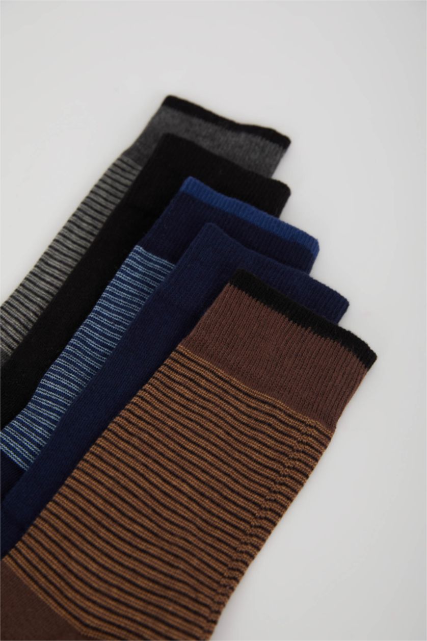 Erkek Karma Erkek 5'li Pamuklu Uzun Çorap