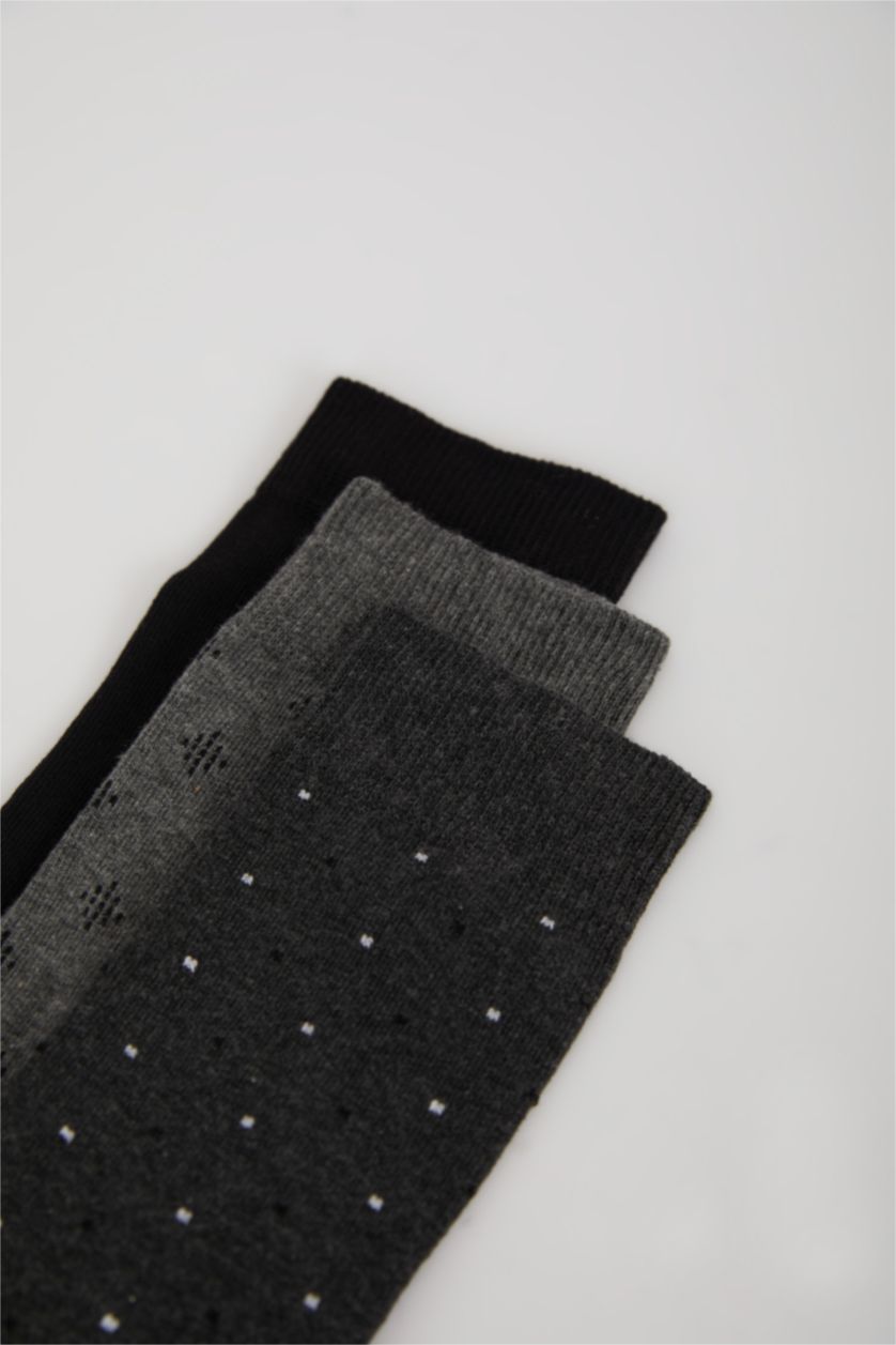 Erkek Karma Erkek 3'lü Pamuklu Uzun Çorap