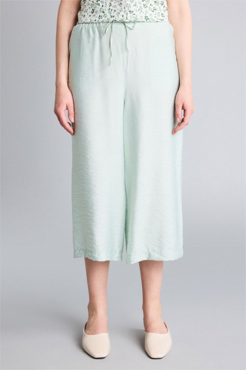 Women Mint Straight Fit Trousers