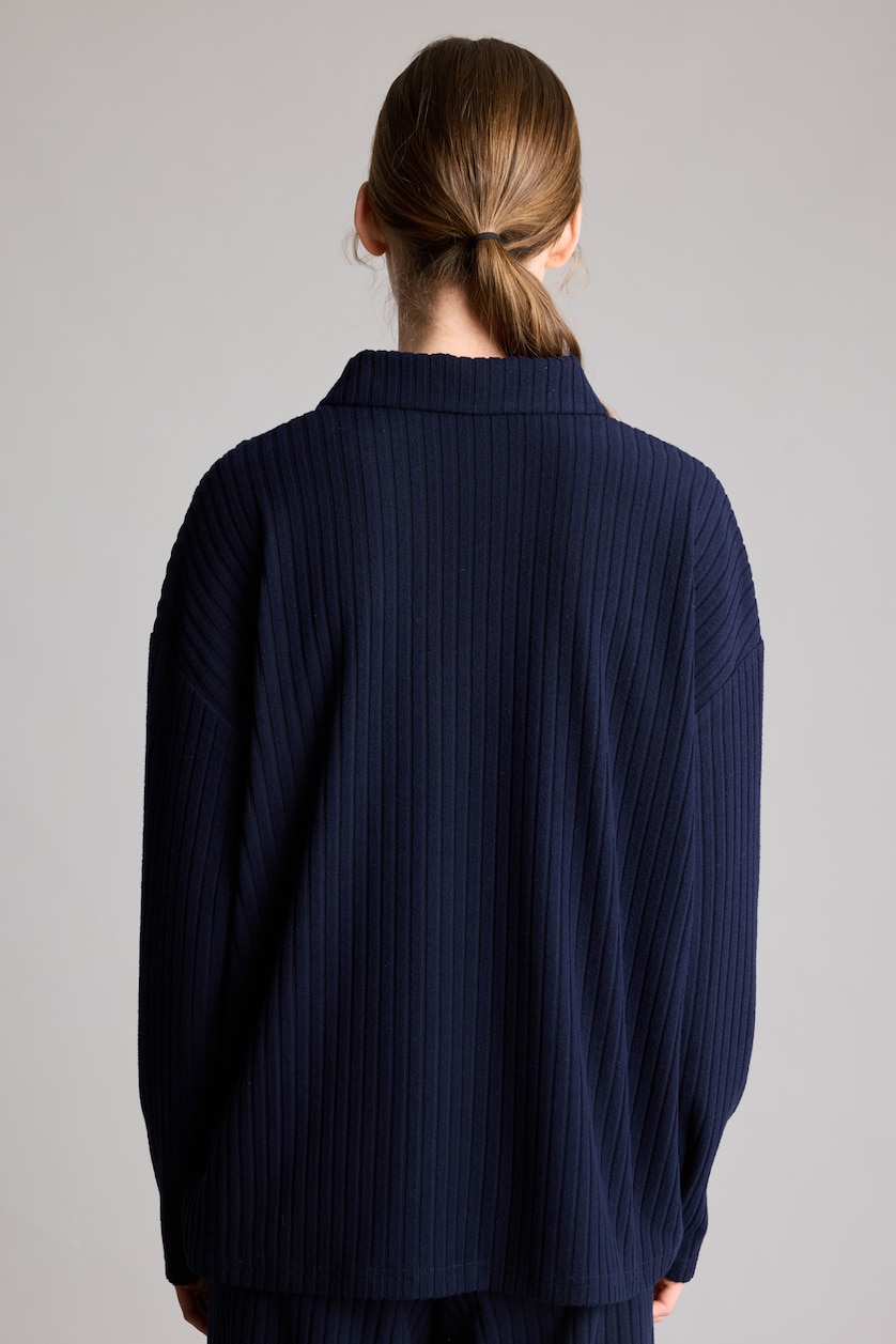 Women NAVY Relax Fit Camisole Long Sleeve T-Shirt