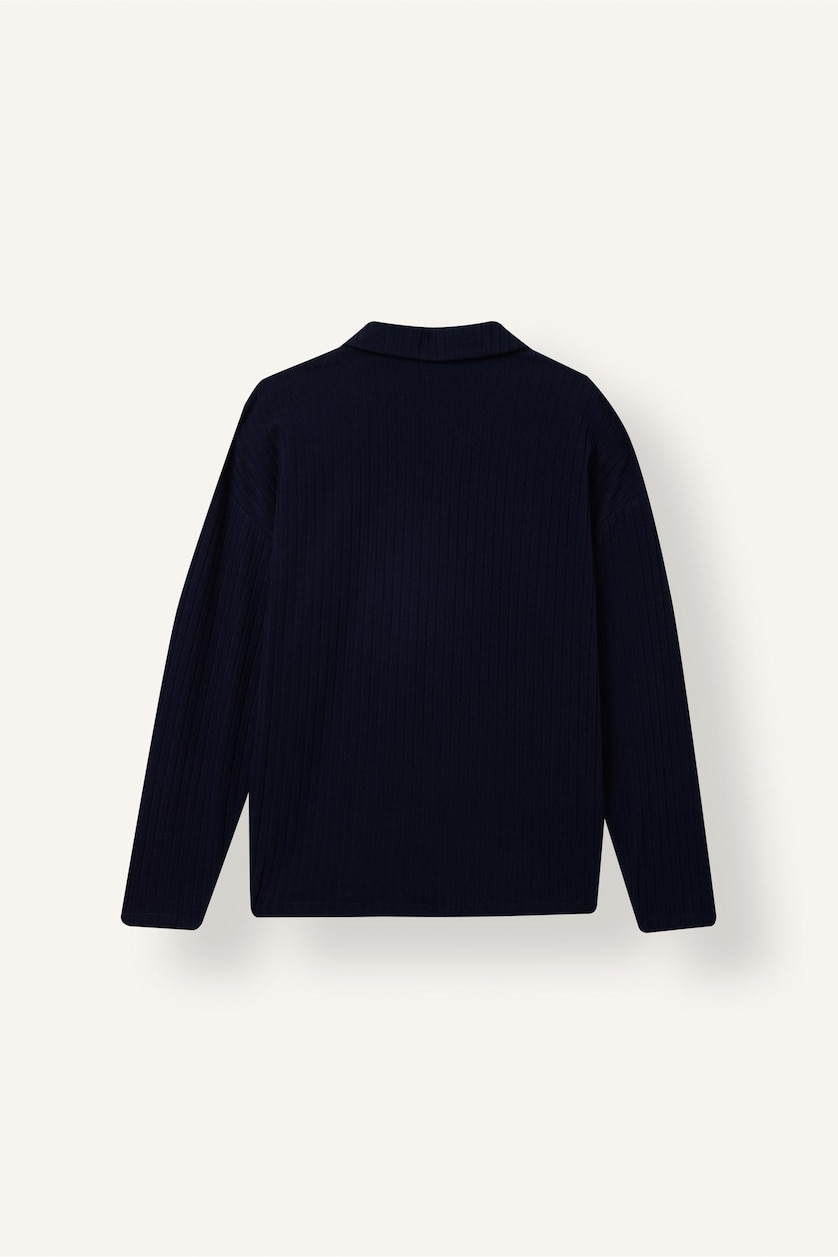 Women NAVY Relax Fit Camisole Long Sleeve T-Shirt