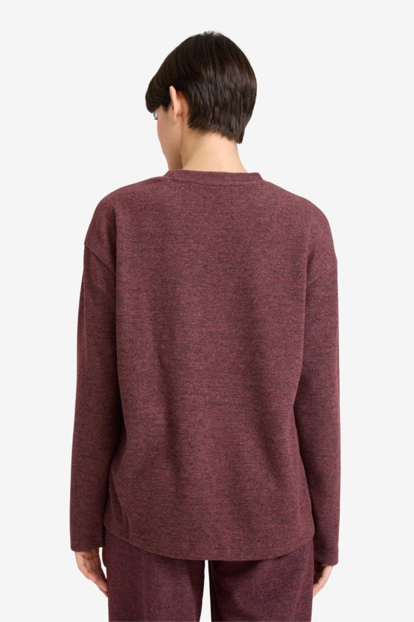 WOMAN Bordeaux Relax Fit Sweatshirt