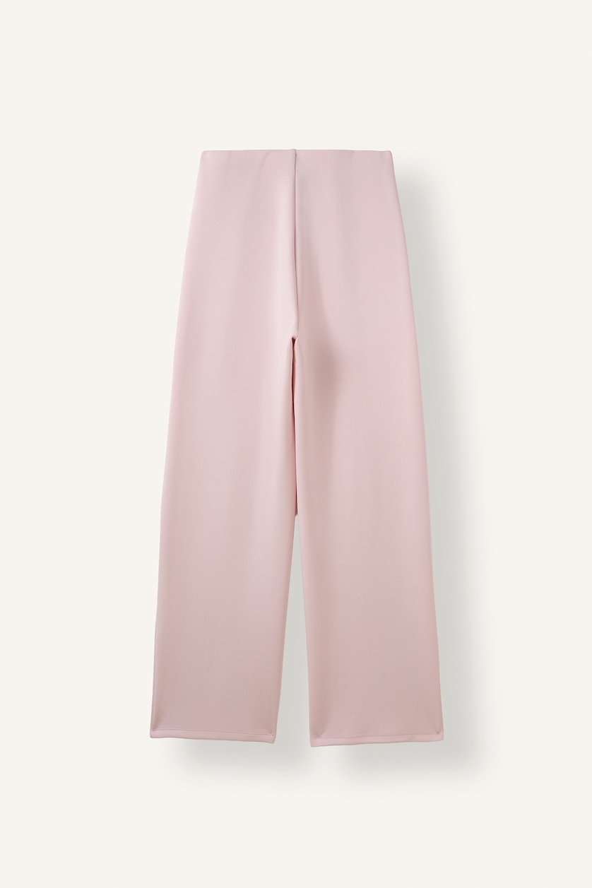 Women Light Pink Straight Fit modal Trousers