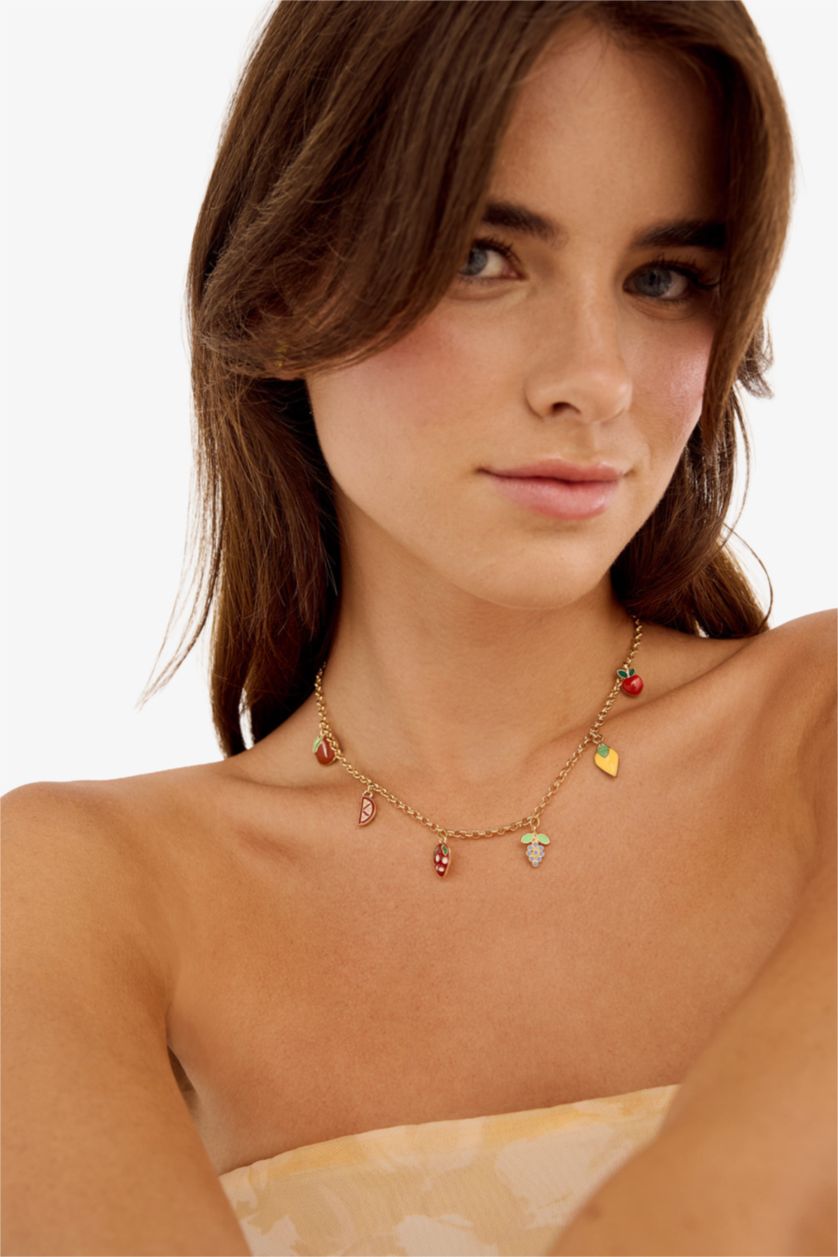Woman Karma Woman Fruit Gold Necklace