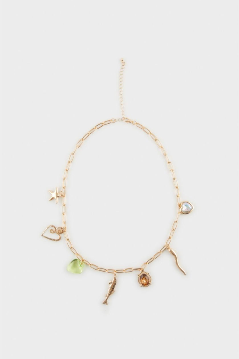 نساء Altın قلادة ذهبي نسائي