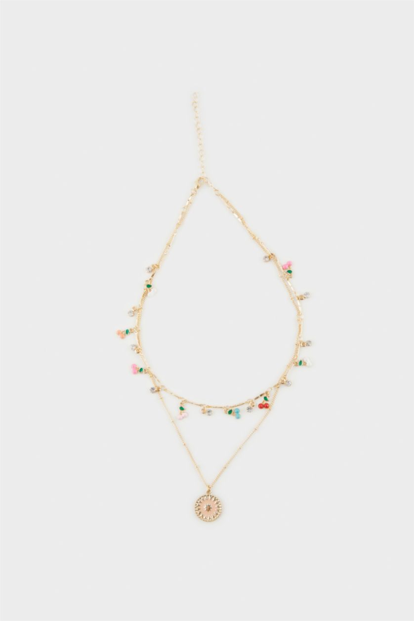 Kadın Karma Kadın 2'li Gold Kolye