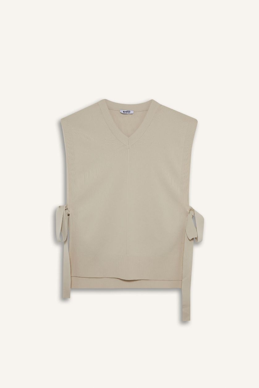 نساء بيج جيلي تريكو بياقة V