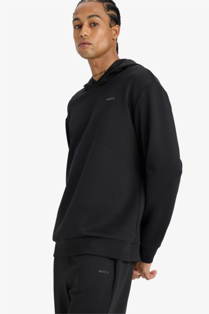 Ерлер қара стандарт пішім басып шығарылған бас киімді Свитер