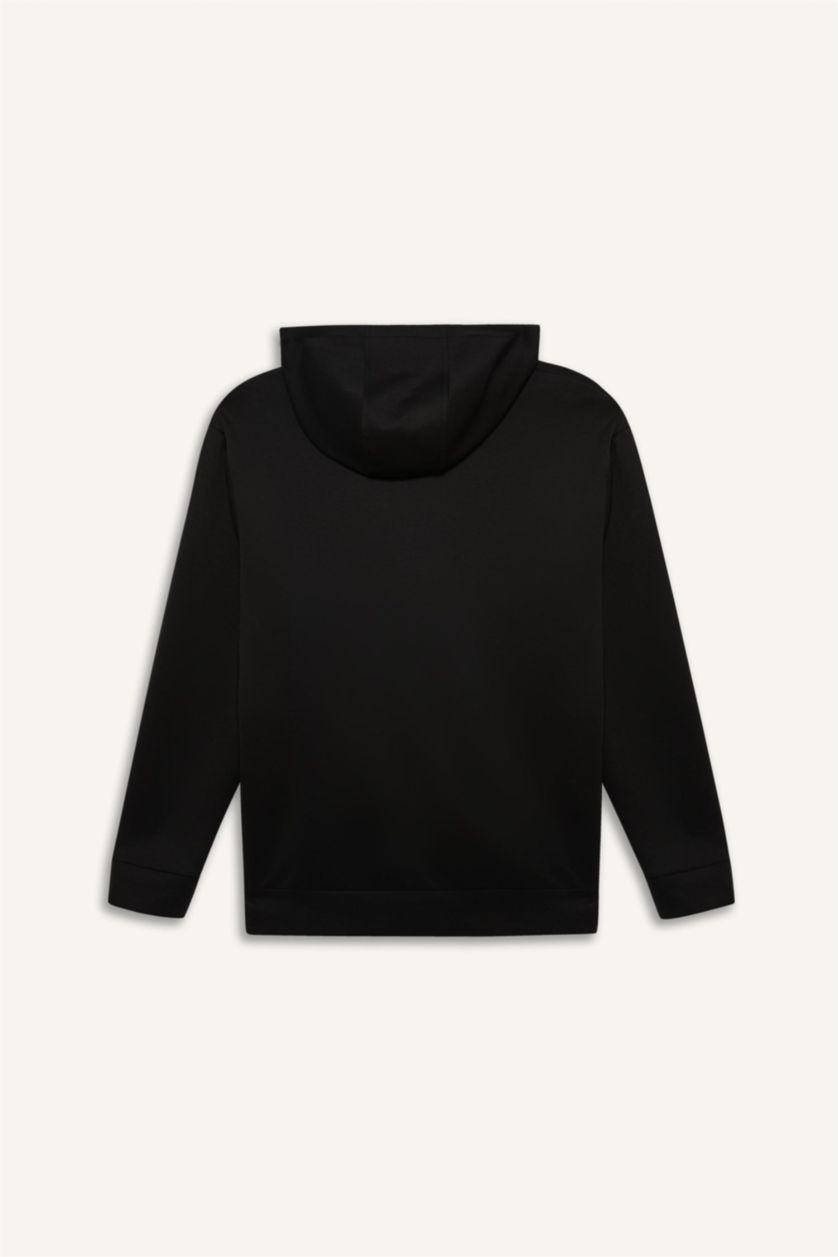 Ерлер қара стандарт пішім басып шығарылған бас киімді Свитер