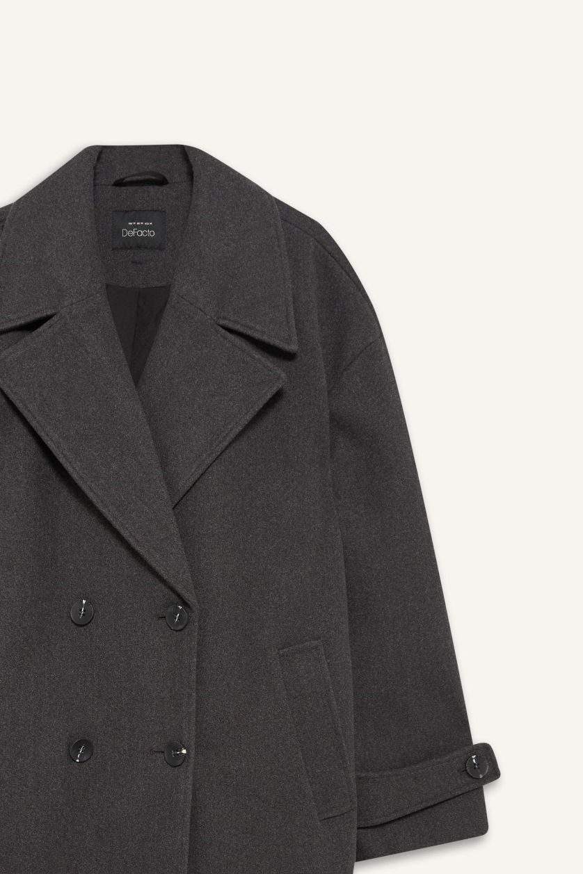 حريمي أنثرا جاكيت جوخ طويل قصة عادية بأزرار