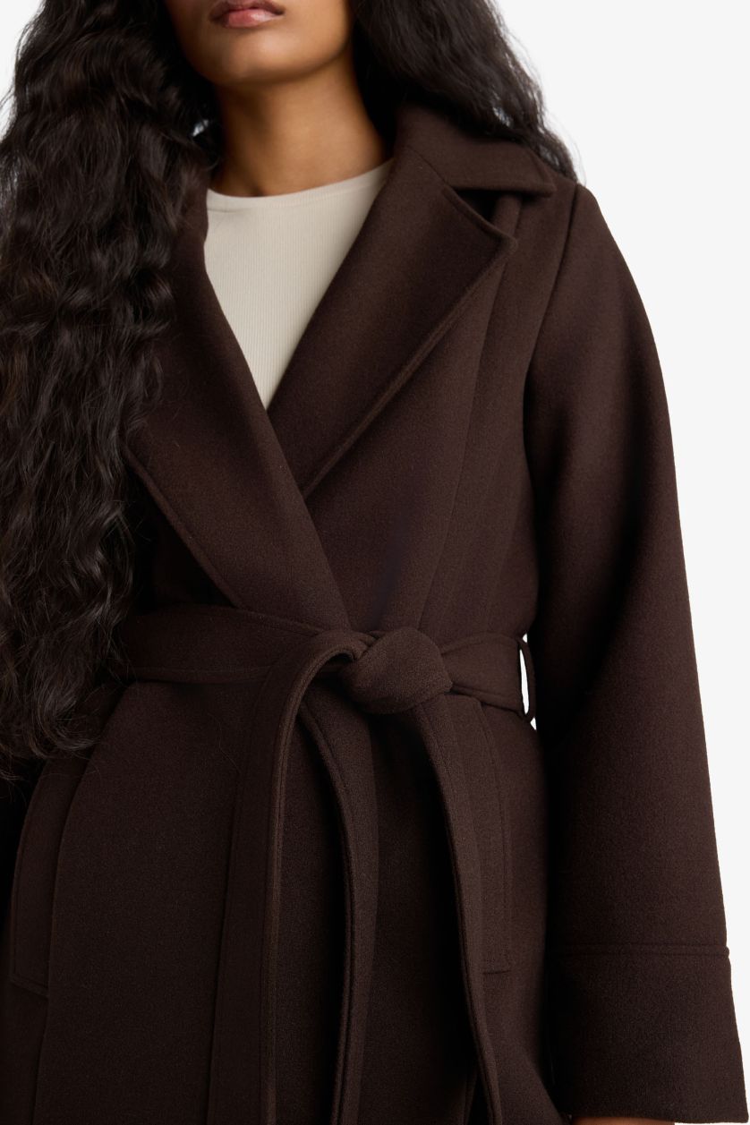 Woman Brown Regular Fit Cachet Jacket