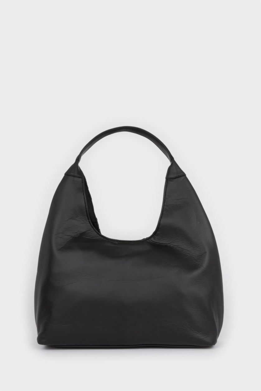 Kadın Siyah Kadın Suni Deri Omuz Çantası