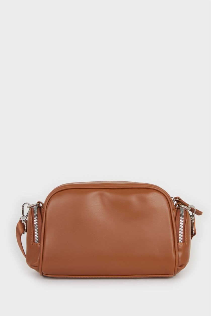 Женщины Коричневый Faux Leather Crossbody Bag