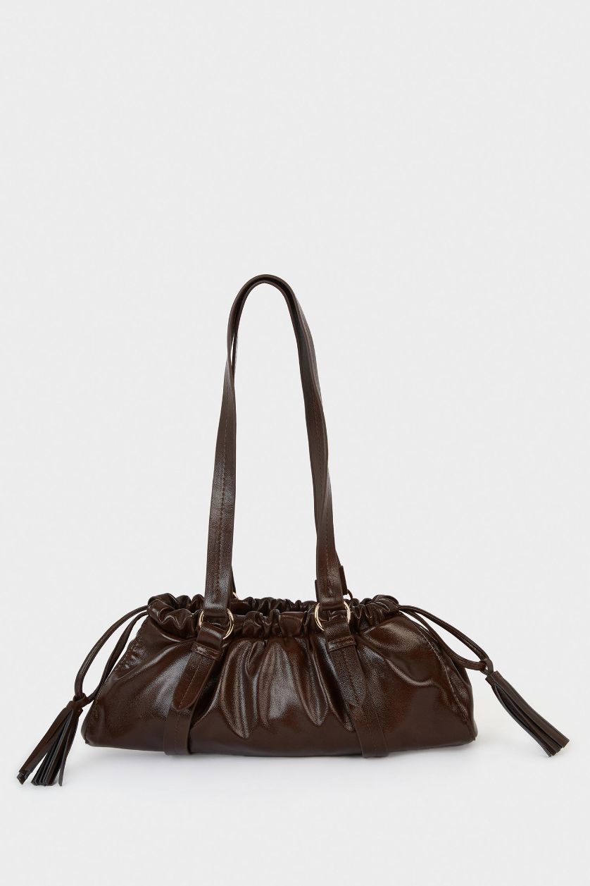 Kadın Kahve Kadın Suni Deri Çapraz Çanta