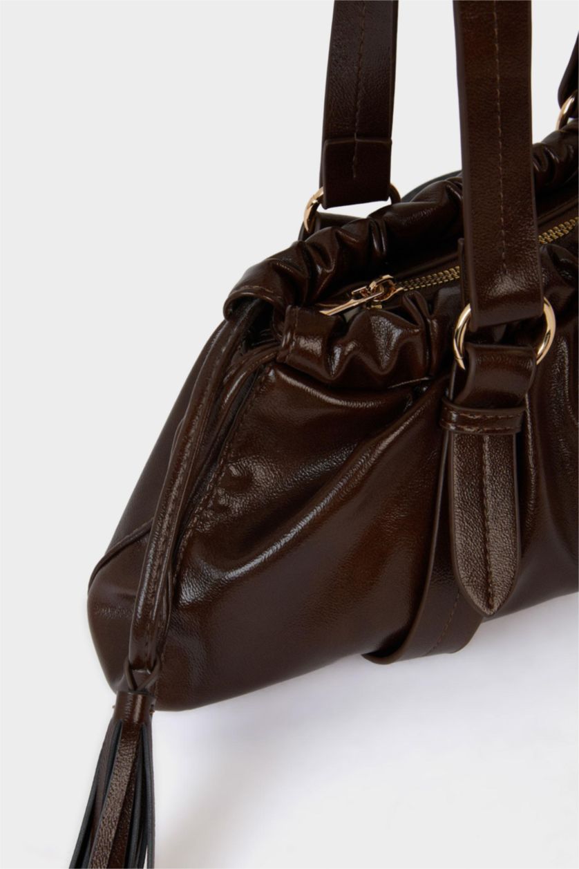 Kadın Kahve Kadın Suni Deri Çapraz Çanta