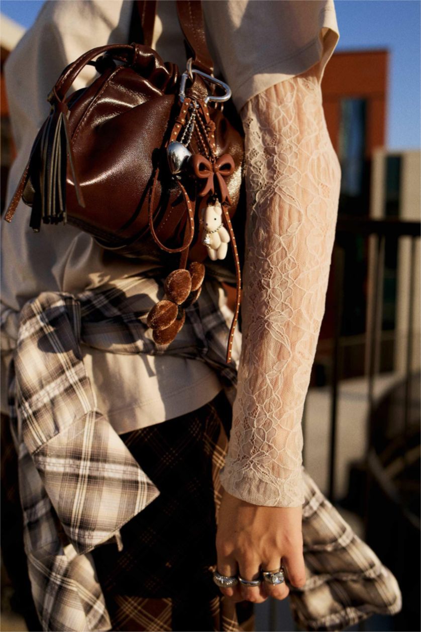 Kadın Kahve Kadın Suni Deri Çapraz Çanta