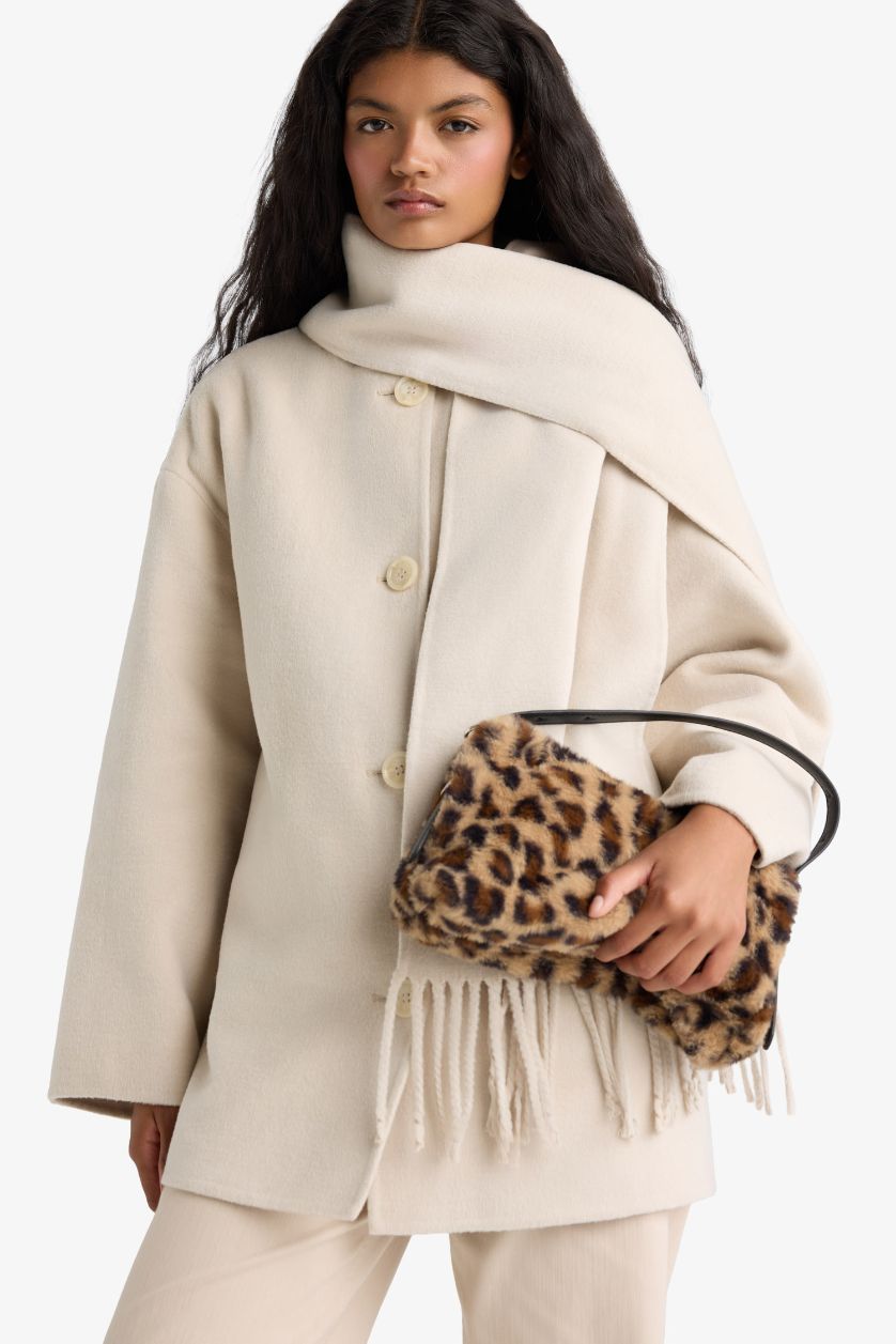 Kadın Karma Kadın Leopar Desenli Çapraz Çanta