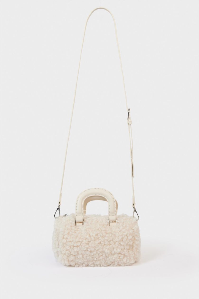 Kadın Bej Kadın Pelüş Çapraz Çanta
