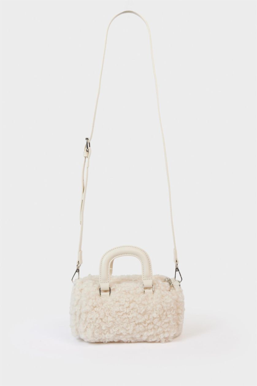 Kadın Bej Kadın Pelüş Çapraz Çanta