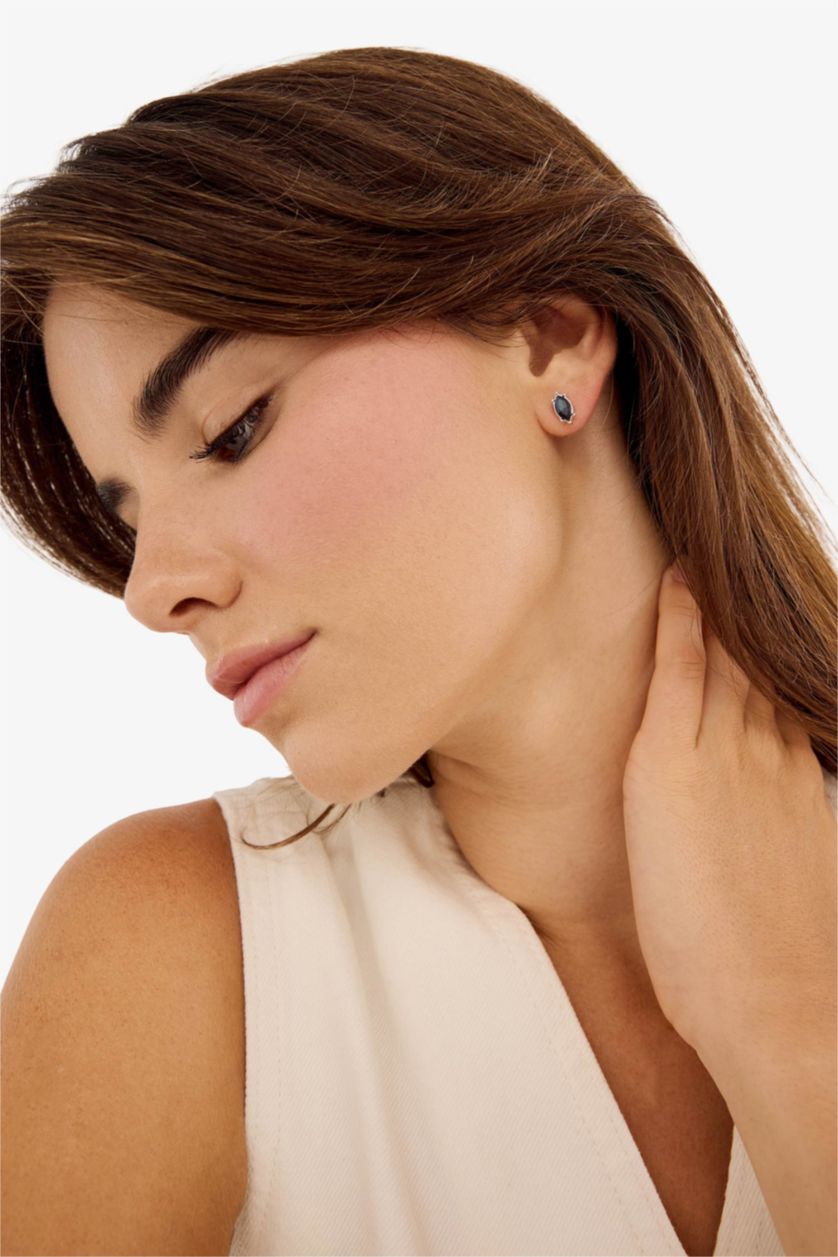 Kadın Gümüş Kadın 9'lu Silver Küpe