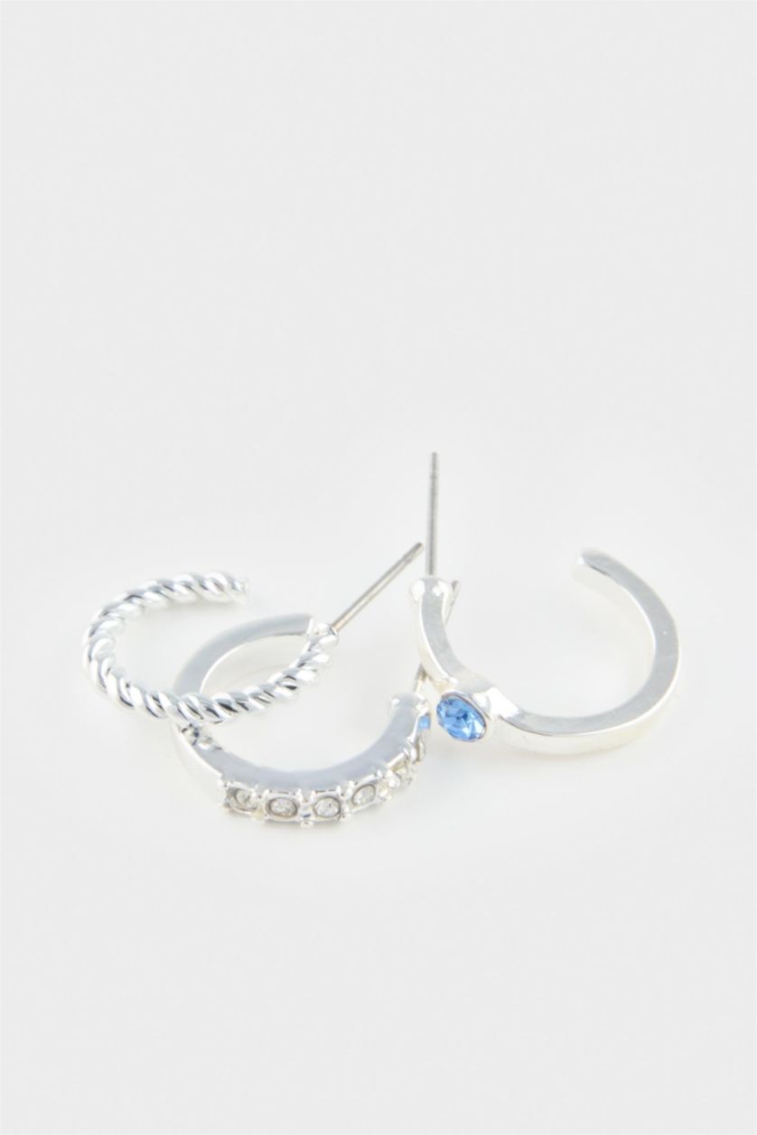 Kadın Gümüş Kadın 9'lu Silver Küpe