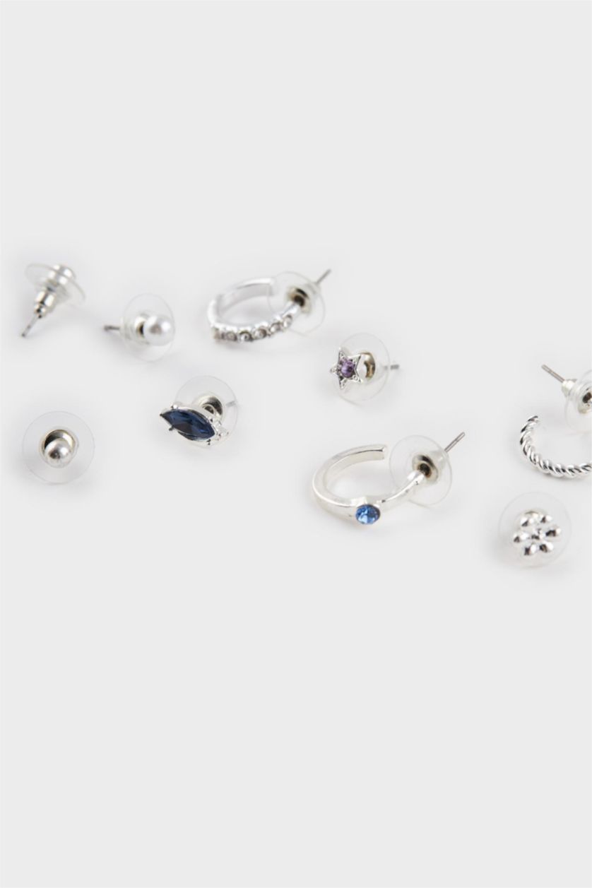 Kadın Gümüş Kadın 9'lu Silver Küpe