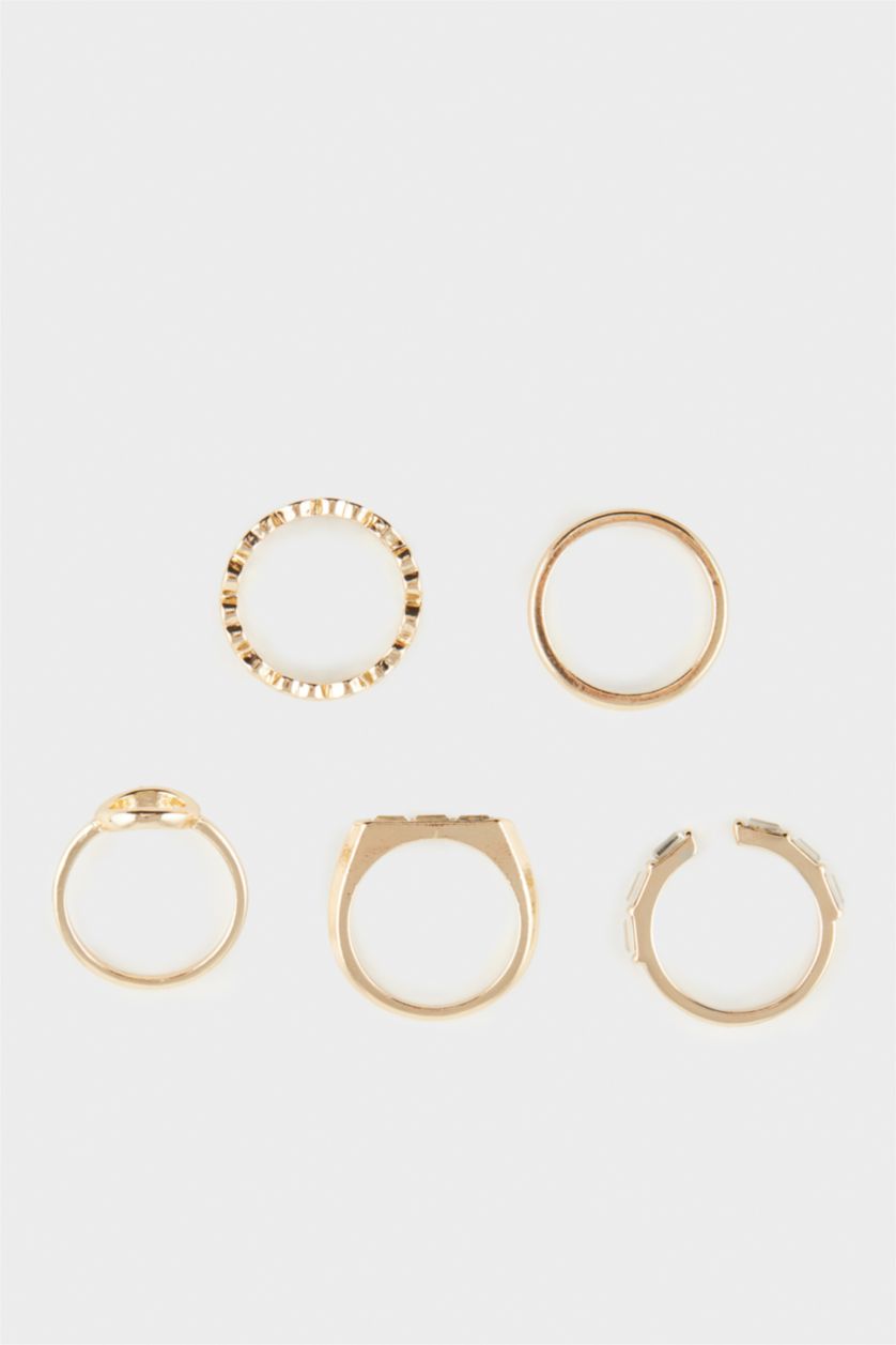 Kadın Altın Kadın 5'li Gold Yüzük