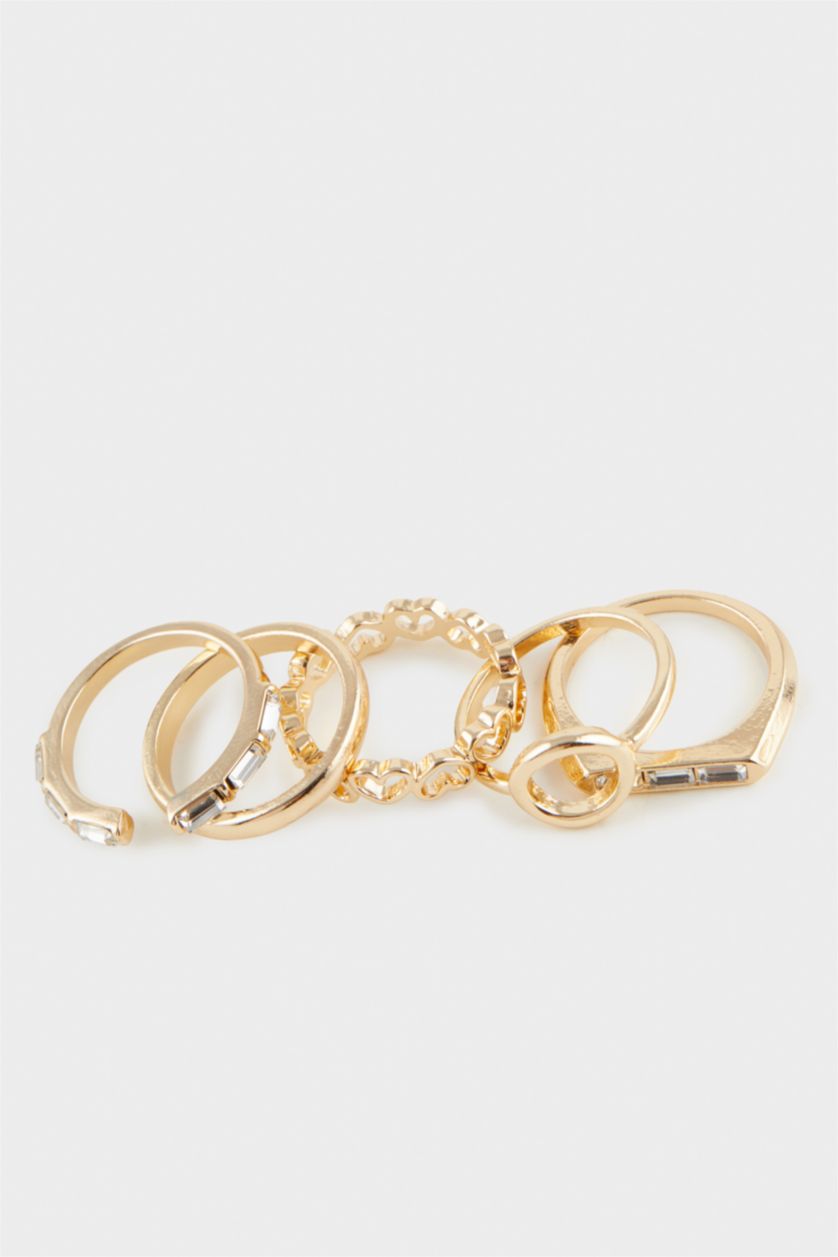 Kadın Altın Kadın 5'li Gold Yüzük