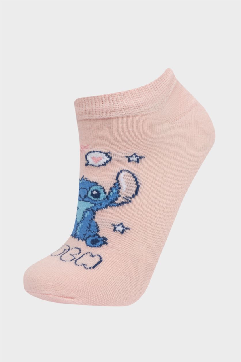 GIRLS & TEENS Karma Girl Lilo & Stitch Licensed 3 piece Cotton Short Sockss