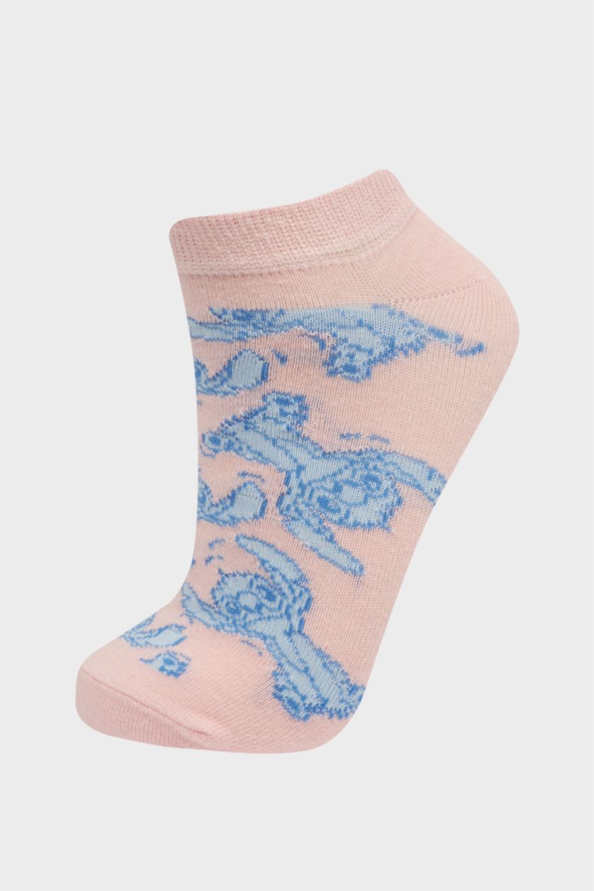 GIRLS & TEENS Karma Girl Lilo & Stitch Licensed 3 piece Cotton Short Sockss