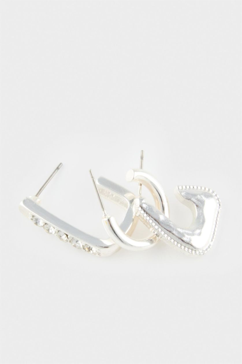 Әйелдерге Күміс Әйелдерге 3 сырға